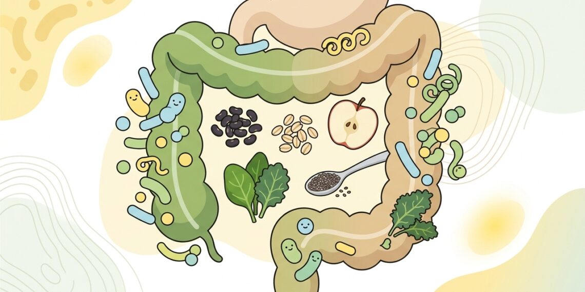 Fibras e microbiota: por que o benefício não depende de um único alimento milagroso