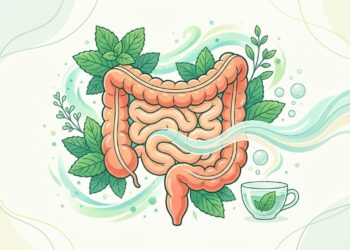 Folha que ajuda a aliviar inchaço abdominal e melhora a digestão