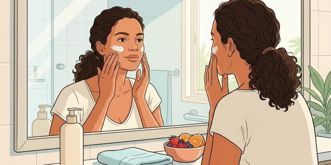 A maioria das pessoas se concentra na limpeza facial quando pensa na saúde da pele, mas é importante variar a rotina para também incluir proteção solar e antioxidantes