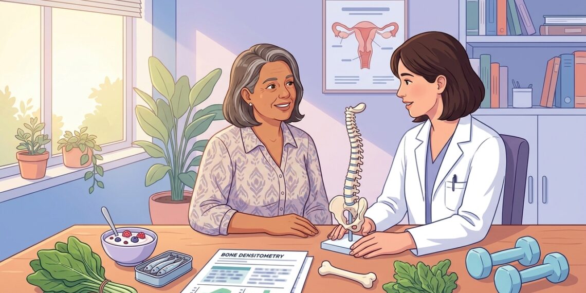A osteoporose em mulheres na menopausa não se deve apenas à baixa ingestão de cálcio, mas sim à queda do estrogênio, que regula a absorção do mineral nos ossos