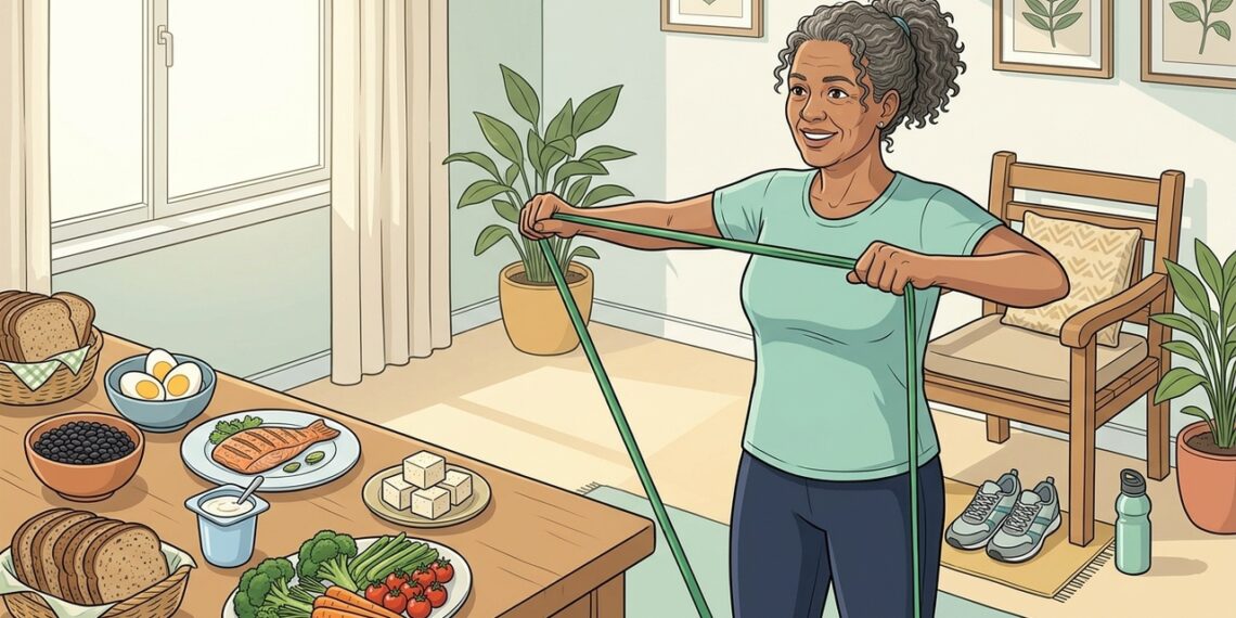 Não é só proteína: novo estudo reforça que músculo envelhecido responde melhor quando alimento e exercício caminham juntos