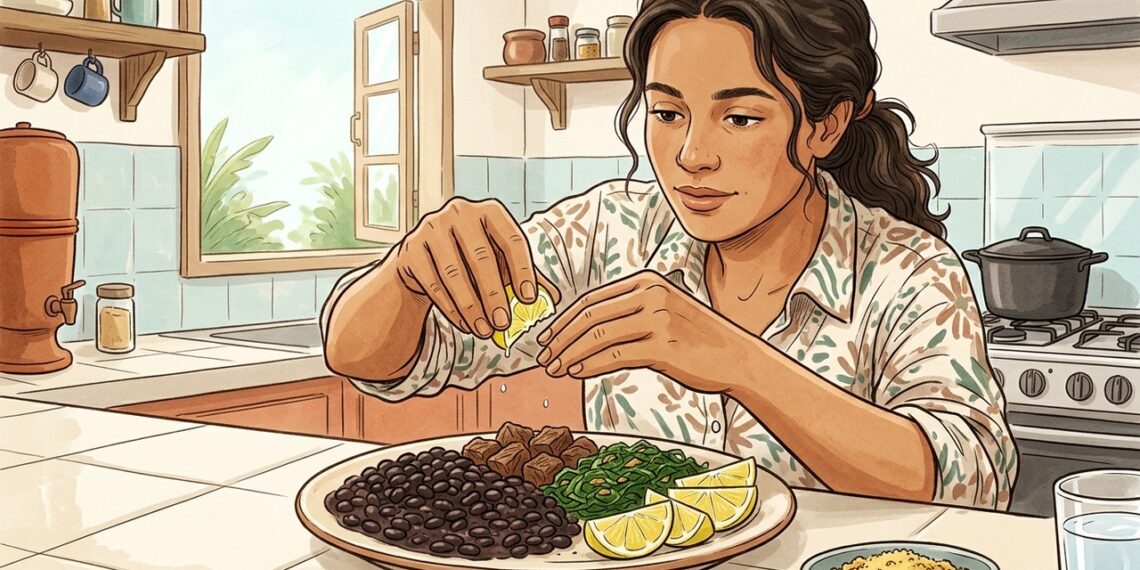 Qual tem mais ferro, a carne vermelha ou o feijão?