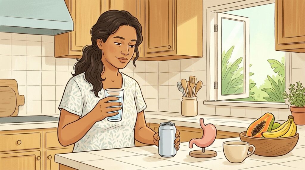 O que o consumo diário de refrigerante zero faz ao seu estômago