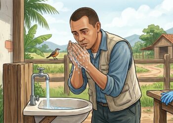 O sinal nos olhos que entrou no radar da gripe aviária H5N1