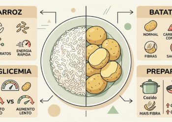Qual acompanhamento é mais saudável: arroz ou batata?
