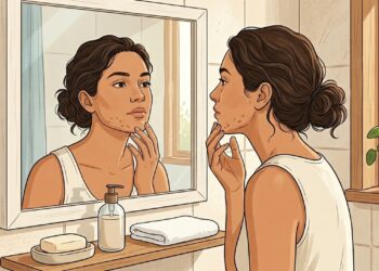 A acne na vida adulta não se deve apenas à oleosidade da pele, mas sim a alterações hormonais causadas por desequilíbrios endócrinos e inflamação sistêmica