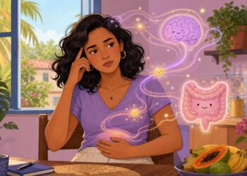 A ansiedade persistente e o humor instável não se devem apenas ao estresse externo, mas sim ao desequilíbrio do microbioma intestinal que afeta a produção de serotonina