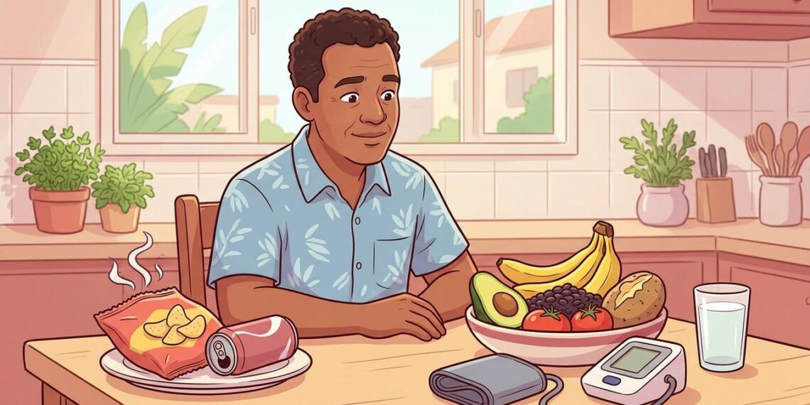 A pressão que não baixa não se deve só ao sal, mas sim ao baixo consumo diário de potássio