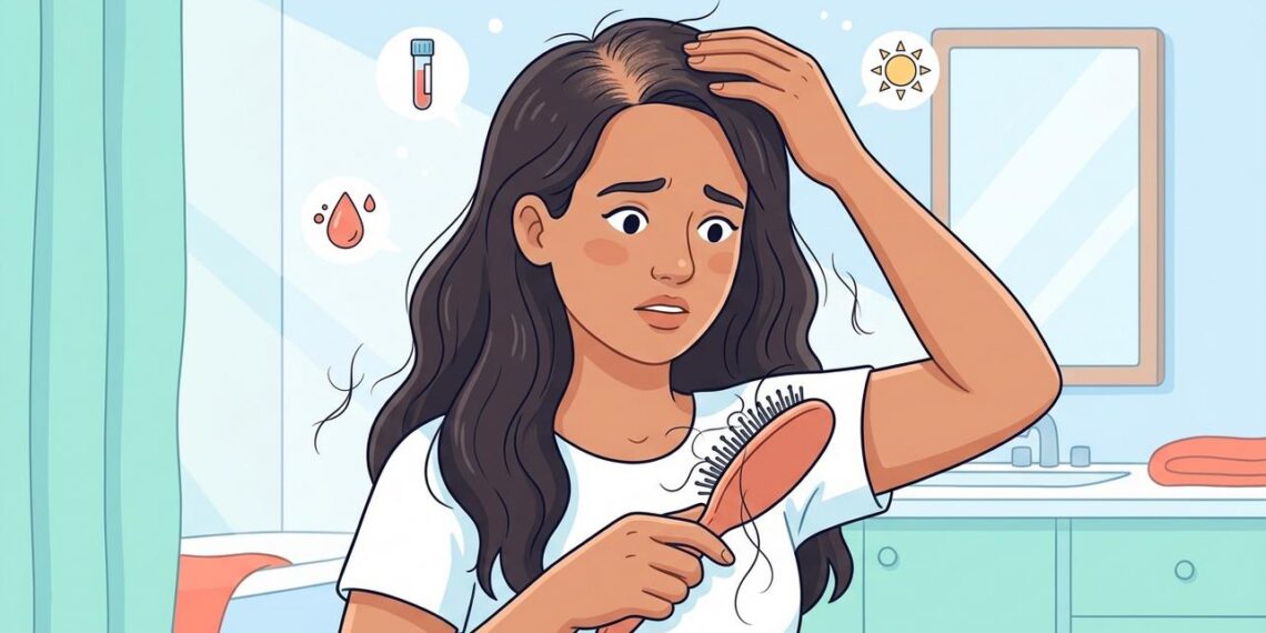 A queda de cabelo persistente não se deve apenas ao estresse, mas sim à deficiência silenciosa de ferro e vitamina D