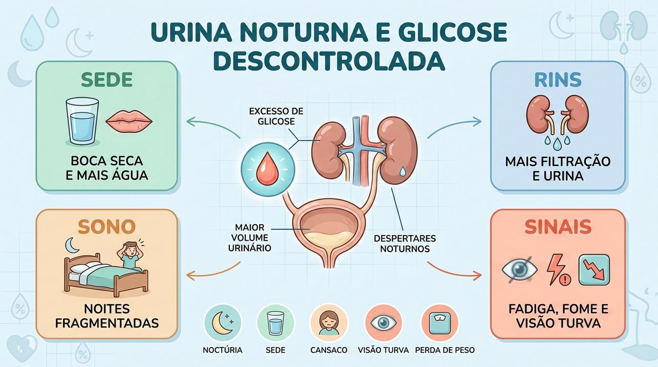 Sede, rins, sono e sintomas ajudam a entender a noctúria.