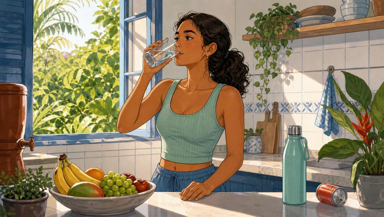 Trocar bebidas açucaradas por água favorece controle metabólico e inflamação hepática.