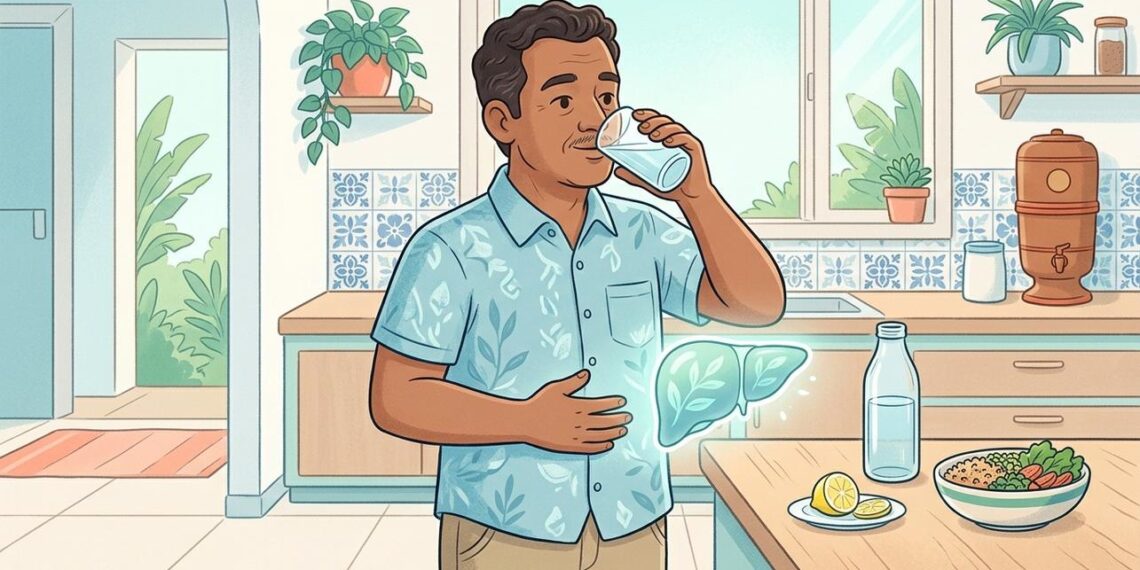 Água e fígado gorduroso: qual a ingestão diária recomendada para reduzir a inflamação do fígado