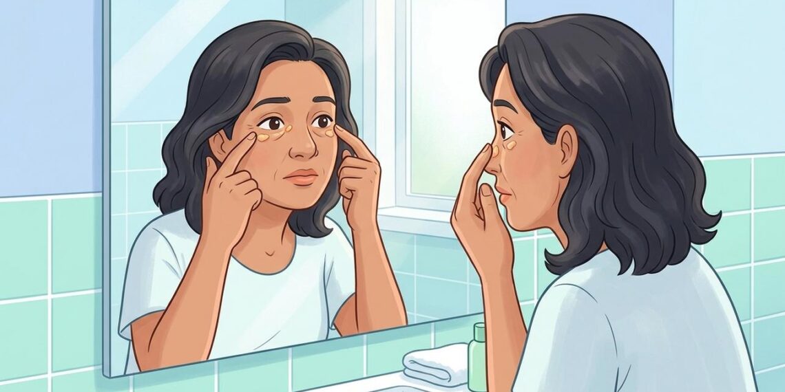 As manchinhas amareladas ao redor dos olhos que podem indicar colesterol alto antes do exame