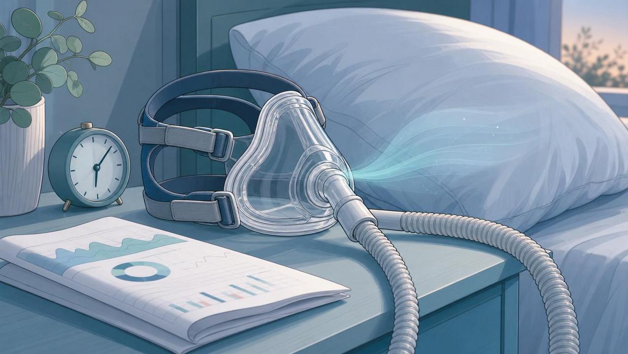 CPAP pode reduzir sonolência diurna em casos de apneia do sono.