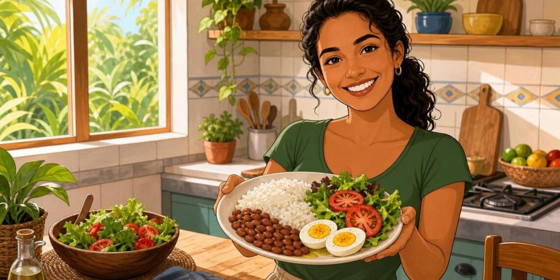 Como combinar arroz, feijão e ovo no mesmo prato para atingir a quantidade ideal de proteína por refeição