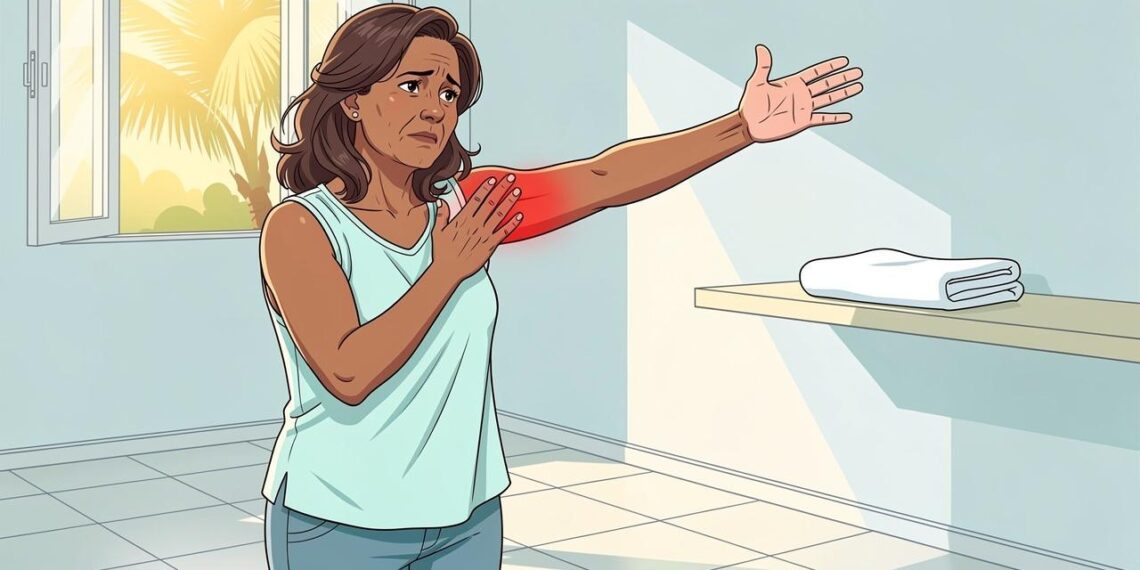 Rigidez progressiva no ombro pode indicar capsulite adesiva, não apenas dor muscular.