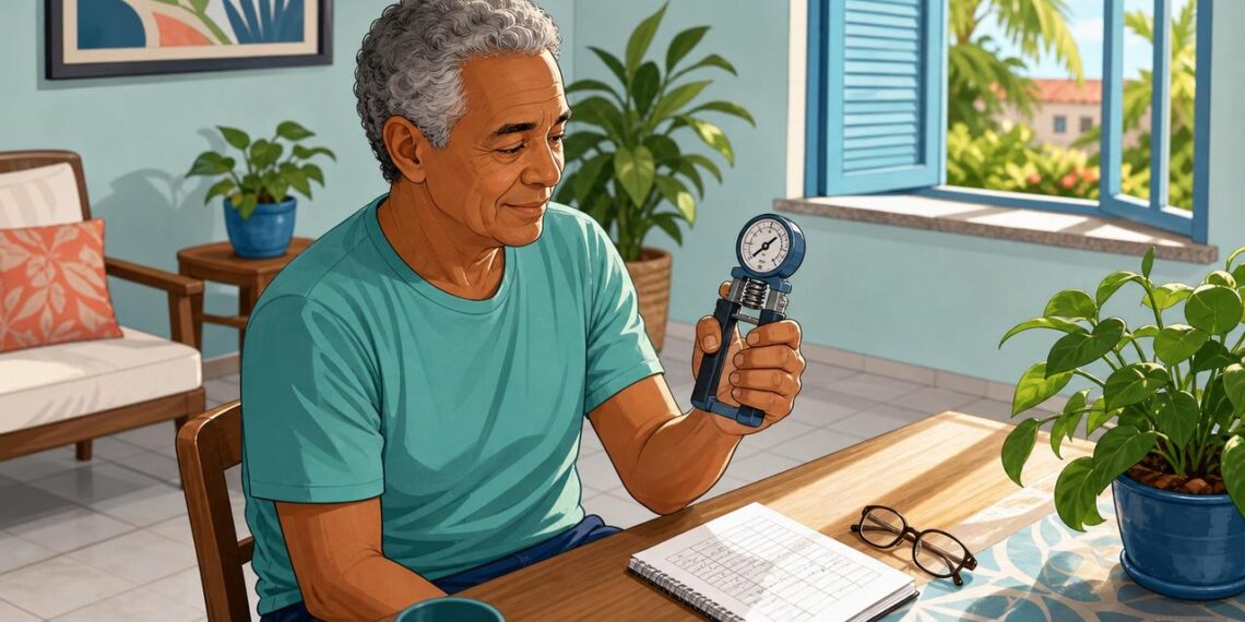 Como medir a força das mãos em casa para identificar sarcopenia antes que os sintomas avançados apareçam