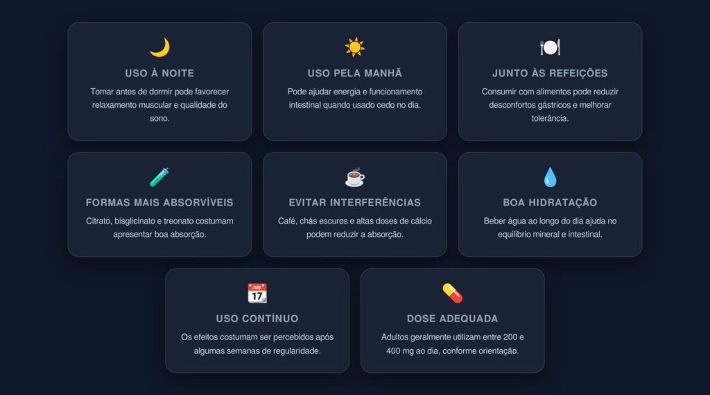 consumo magnésio