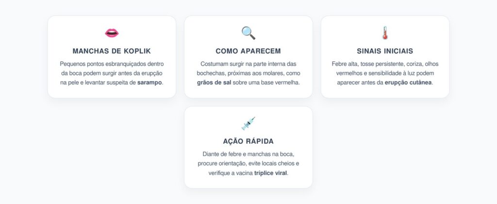 Manchas de Koplik: O Sinal na Boca que Pode Antecipar o Sarampo