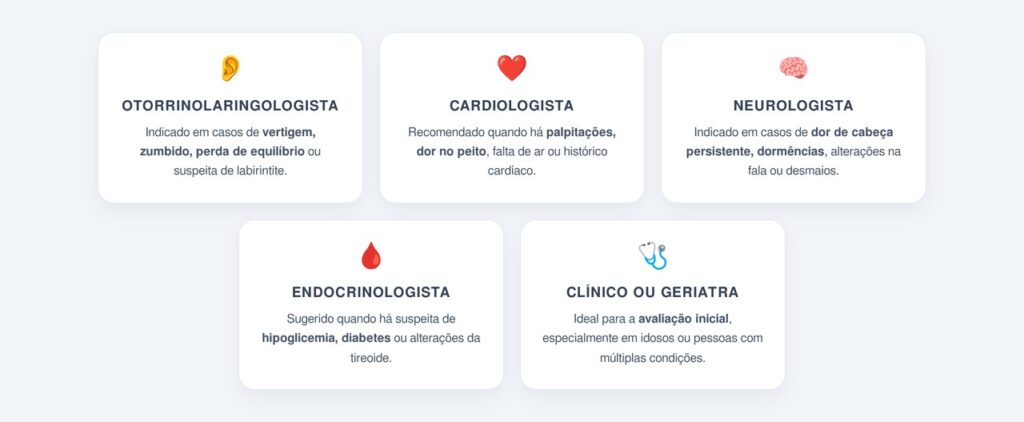 Quando procurar avaliação especializada?