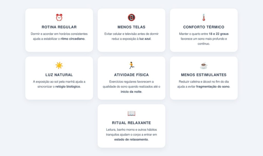 Quais hábitos transformam a noite de sono?
