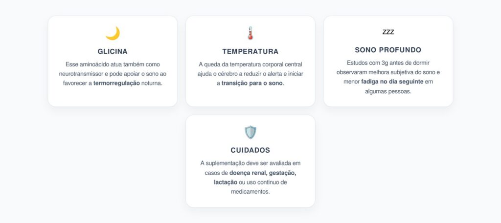 Glicina Antes de Dormir: Como 3g Podem Ajudar o Corpo a Entrar no Sono Profundo