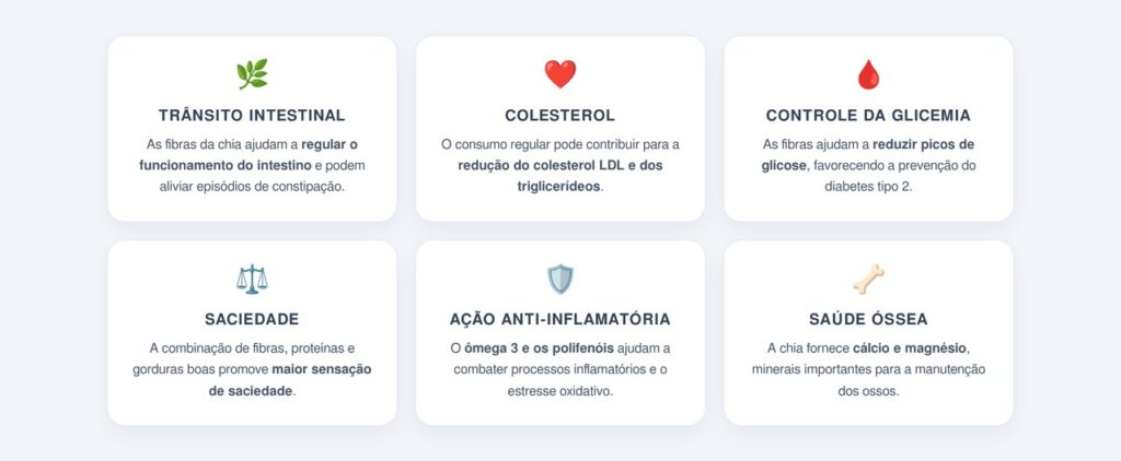 Quais são os principais benefícios da chia?