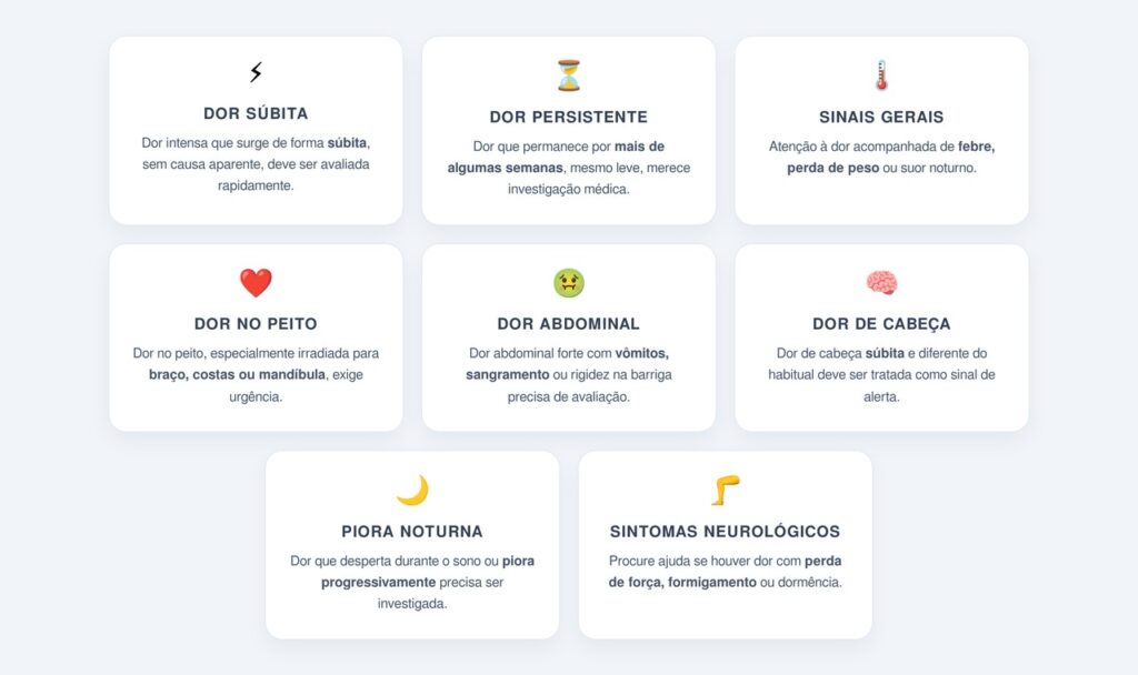 Quais sinais merecem atenção médica imediata?