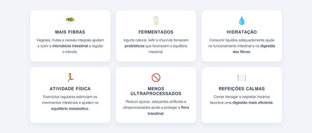 Quais hábitos transformam o intestino?