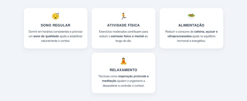 Como manter os níveis de cortisol equilibrados?