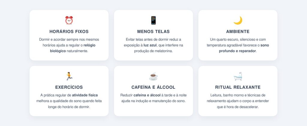 Quais são as 6 dicas para melhorar o sono sem remédio?
