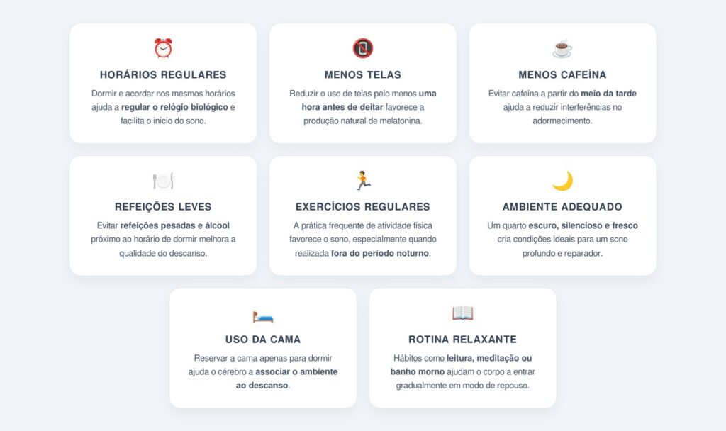Quais hábitos favorecem um sono de qualidade?