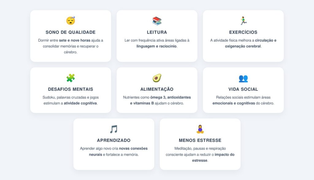 Quais hábitos simples ajudam a melhorar a memória?