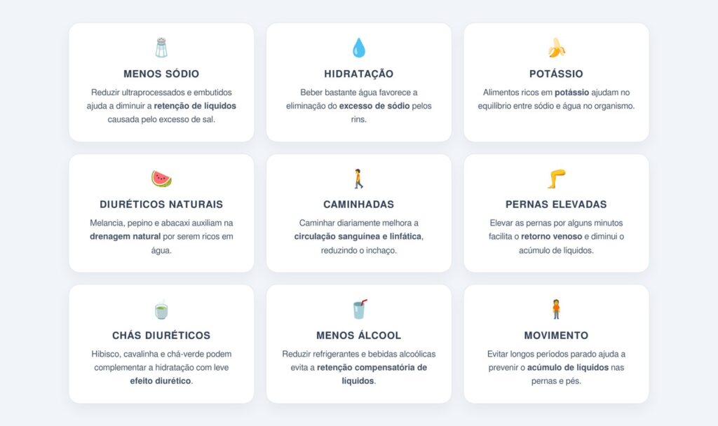 Quais são as 9 dicas para desinchar o corpo naturalmente?