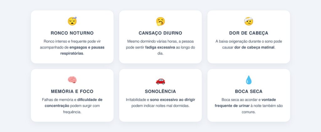 Quais são os principais sinais do corpo?