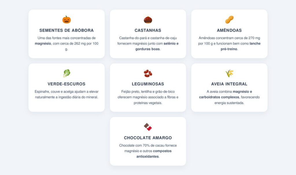 Quais alimentos são as melhores fontes?
