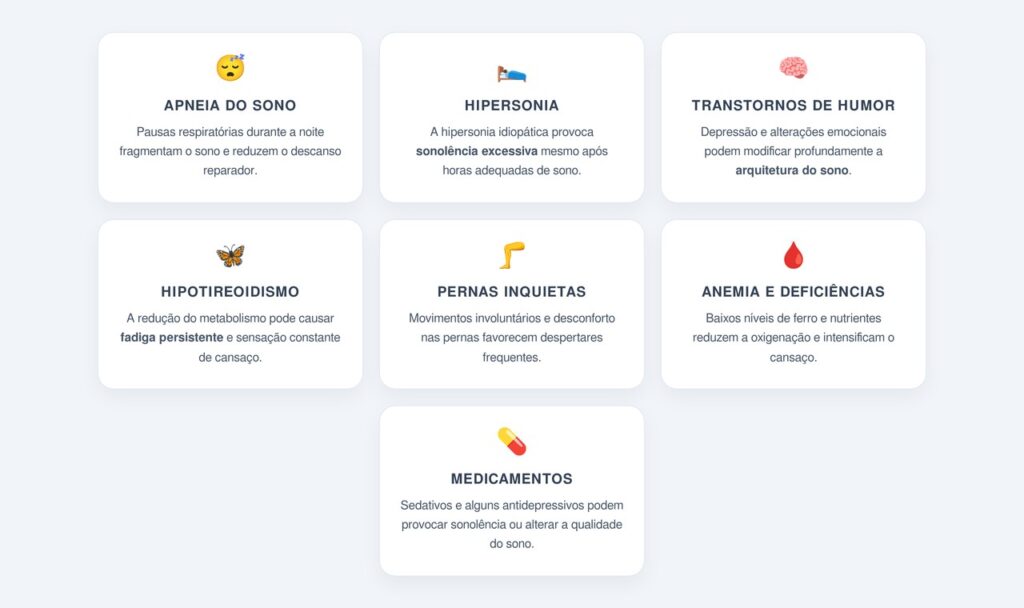 Quais distúrbios podem estar envolvidos?