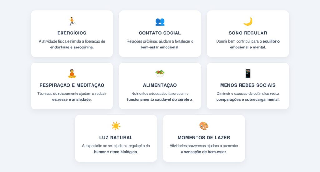 Quais hábitos simples melhoram a saúde mental?