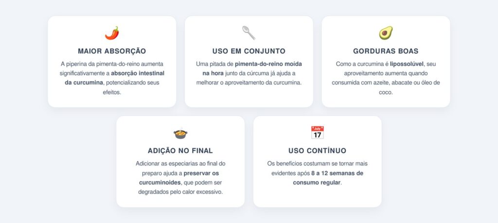 Por que combinar cúrcuma com pimenta-do-reino?