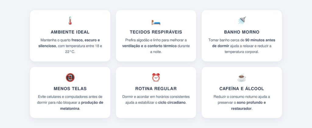 Quais hábitos potencializam o sono de qualidade?