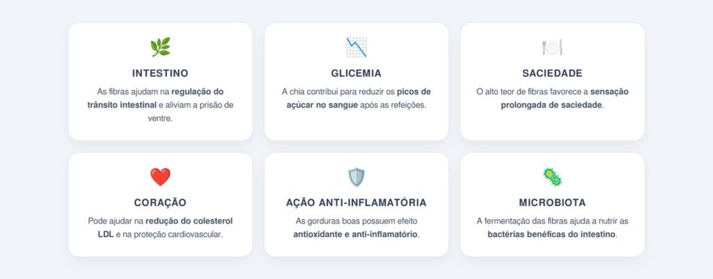 Quais são os principais benefícios da semente de chia?