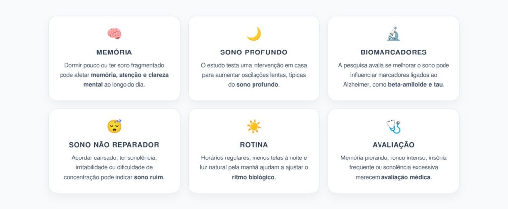 Sono Profundo, Memória e Alzheimer: O Que o Novo Estudo Está Testando