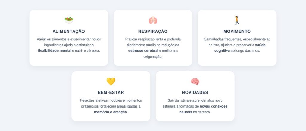 Quais são as 5 dicas para manter o cérebro jovem?