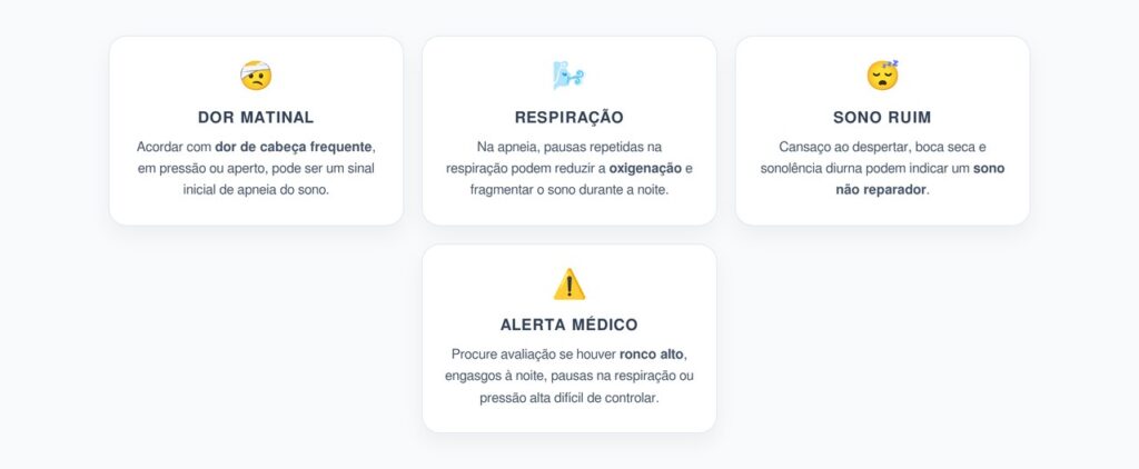 Dor de Cabeça ao Acordar: Sinal Precoce de Apneia do Sono