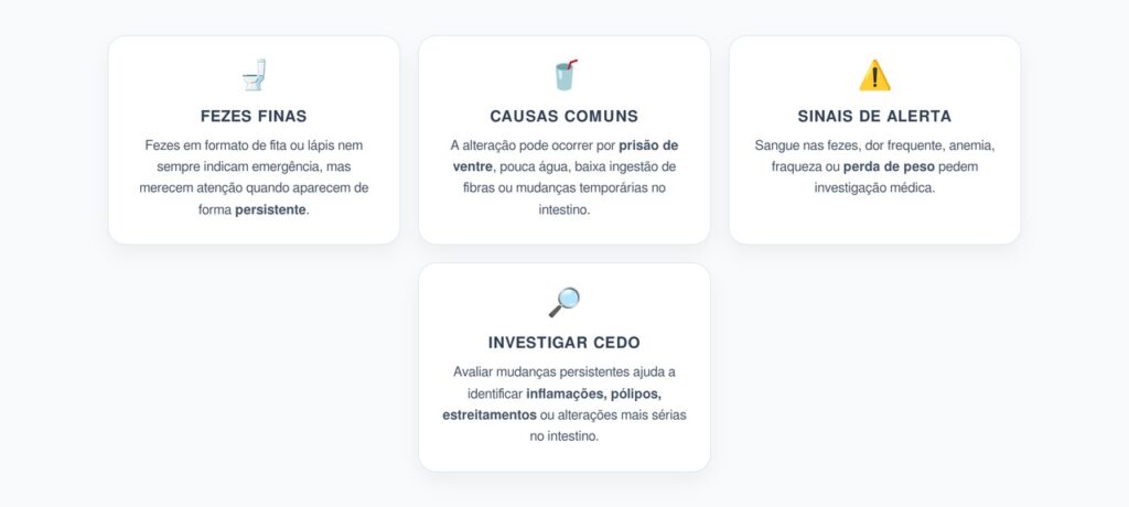 Fezes Mais Finas: Quando o Formato Pode Indicar Alerta Intestinal