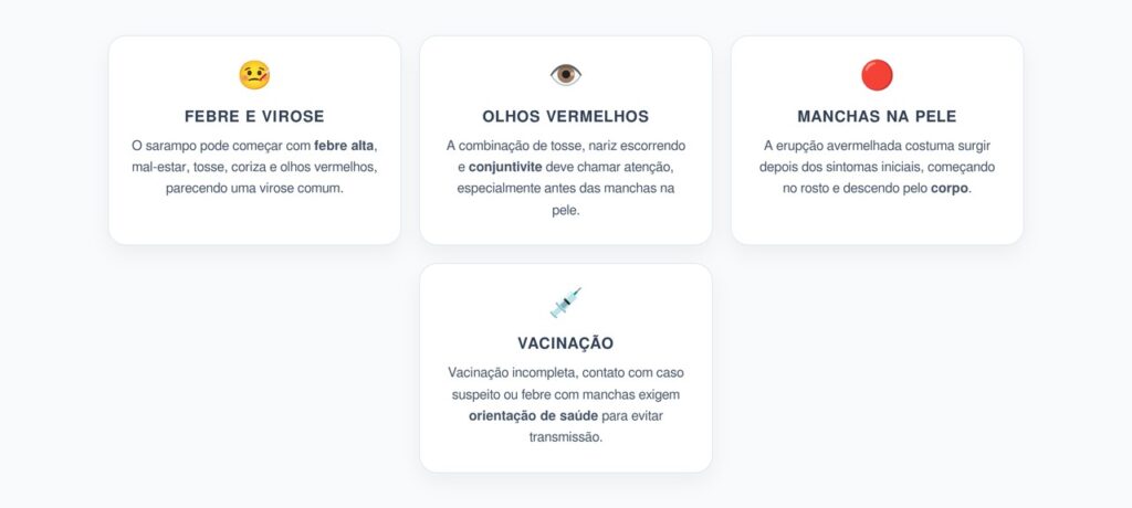 Sarampo: Sinal Inicial que Pode Parecer Virose Comum