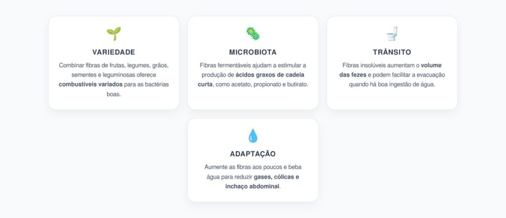 Fibras Combinadas: O Que Muda no Intestino