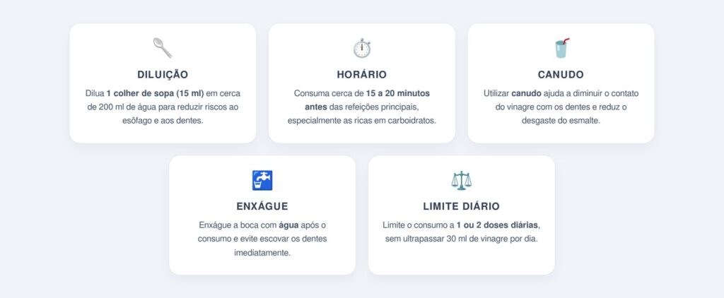 Como tomar o vinagre de maçã com segurança?