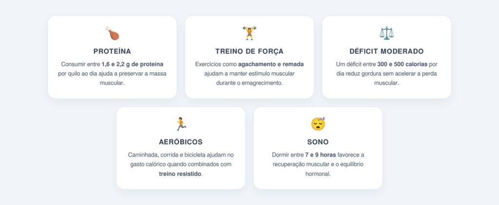 Como preservar a massa muscular durante o emagrecimento?