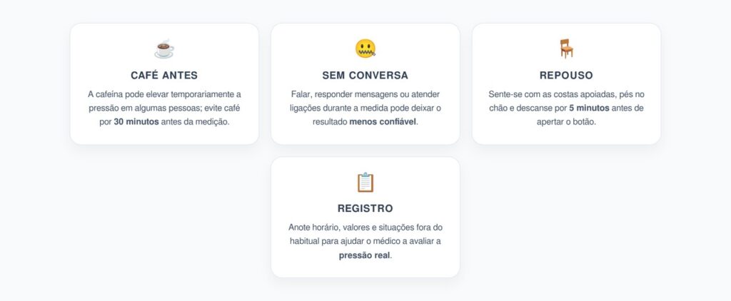 Café, Conversa e Pressão Alta: Hábitos que Podem Bagunçar a Medição em Casa